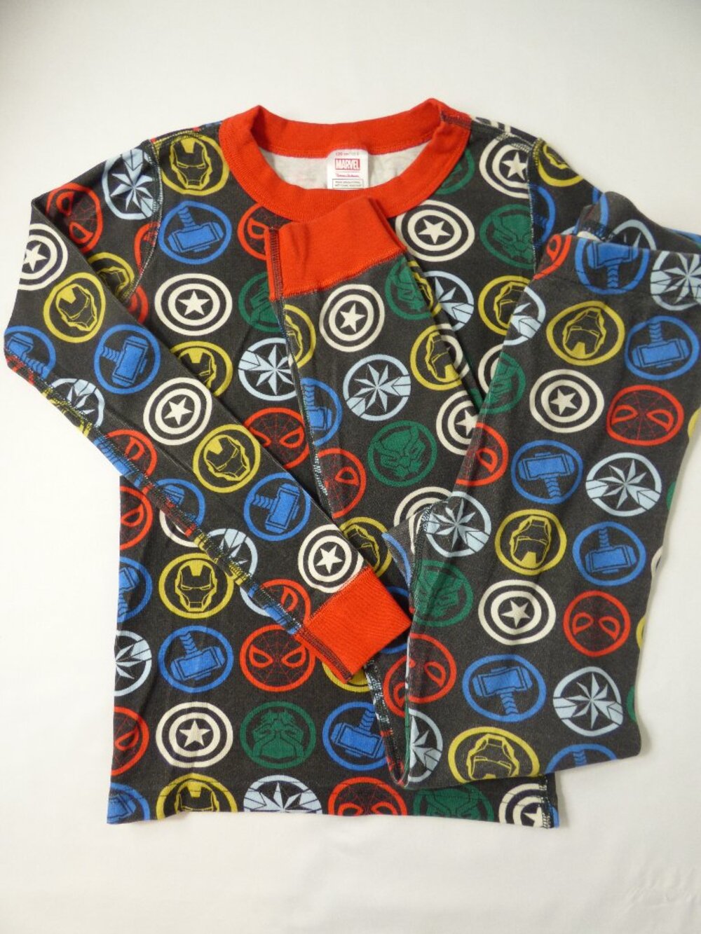 Hanna Andersson Iron Man Two-Piece Pajama Set, Size 8 Years